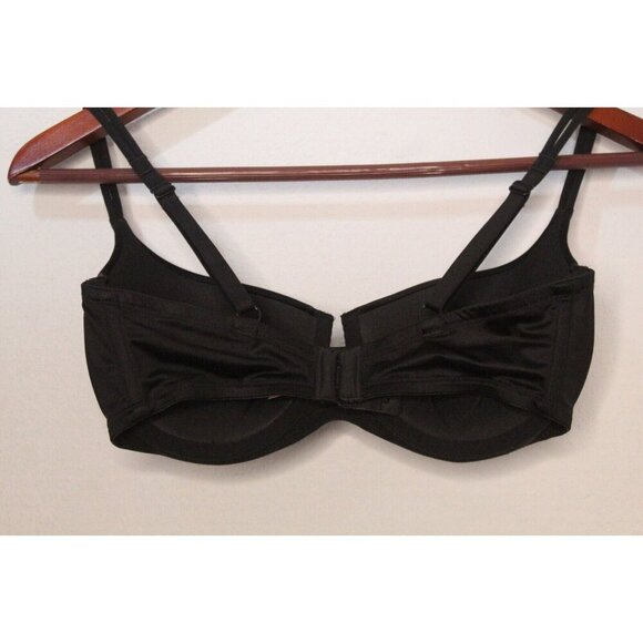 Victoria's Secret NWOT Body By Victoria Black 34D Satin Padded Push Up Bra - Picture 3 of 10